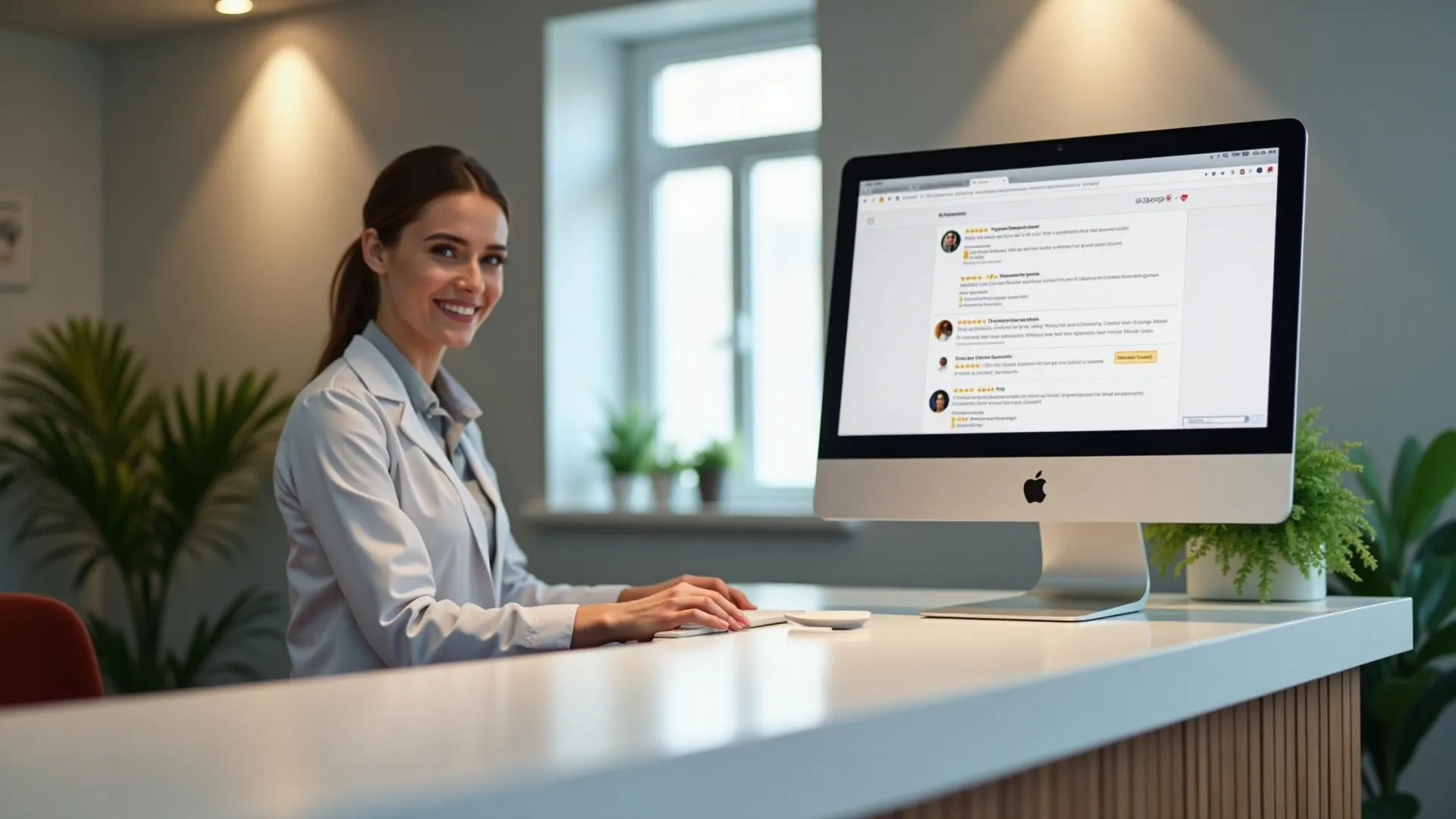 Mental health clinic managing Google reviews with HIPAA compliance